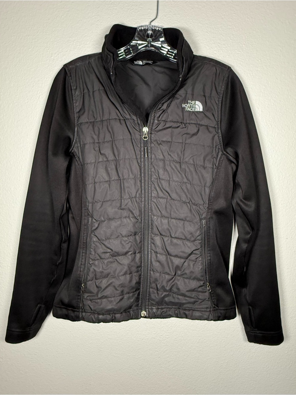 The North Face Women's Black Hybrid Quilted Puffer Jacket